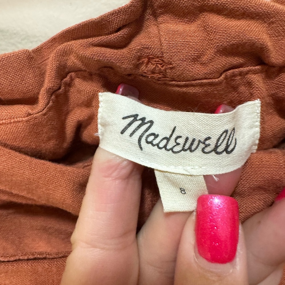 Madewell Rust Paperbag Waist Pants - Picture 6 of 6